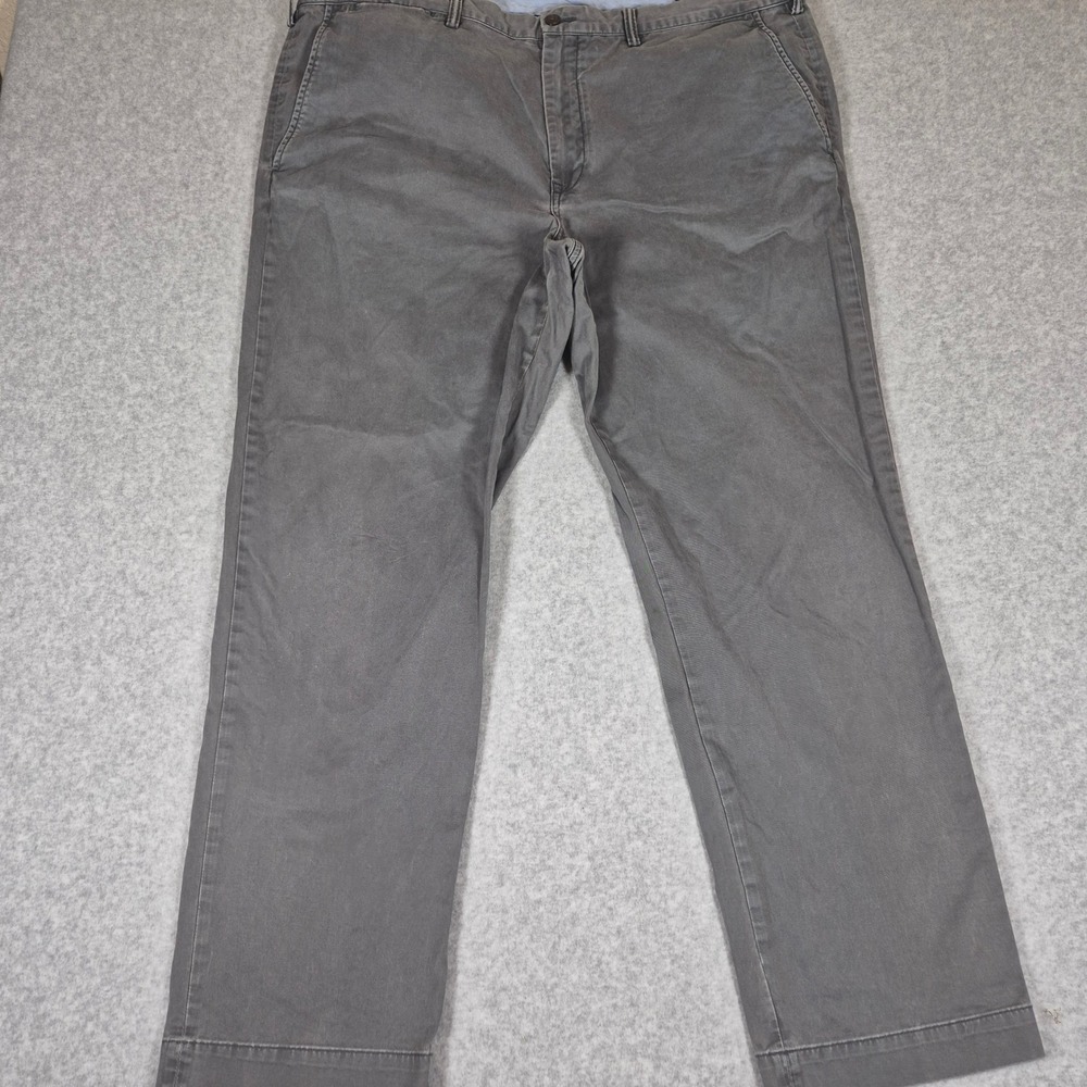 Polo Ralph Lauren Chino Pants Mens 42/32 Gray Stretch Straight Fit Cotton